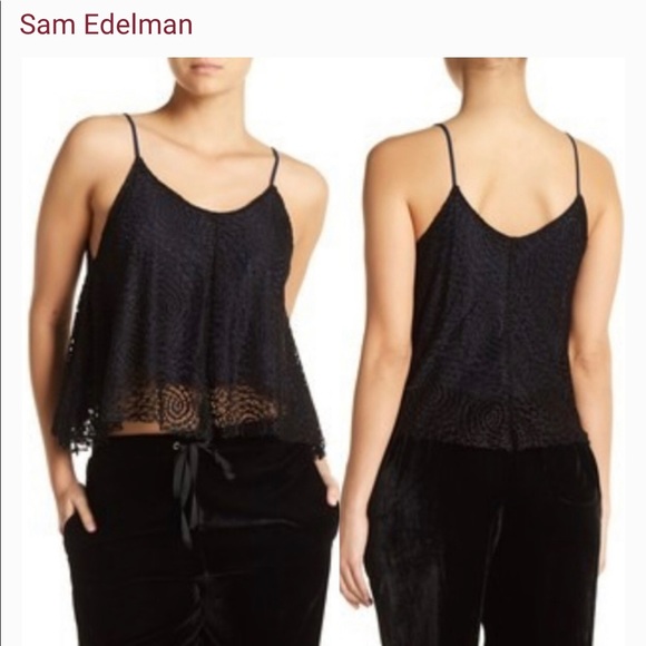 Sam Edelman Lace Tank Top - Picture 1 of 7